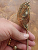 Patina finish brass seashell wall hook handmade in Bali